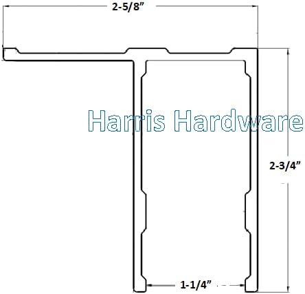 Satin Aluminum Long One Ear Panel Bracket