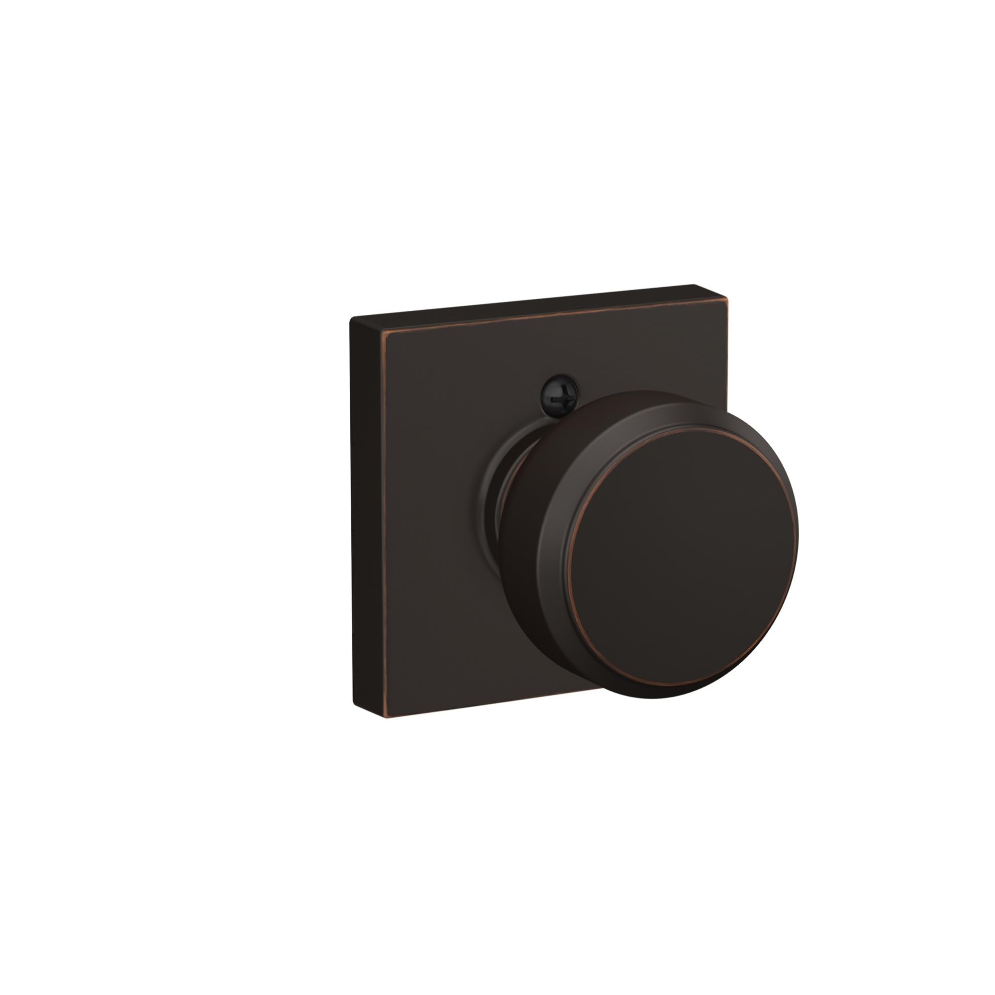 Satin Nickel Passage Door Knob with Trim