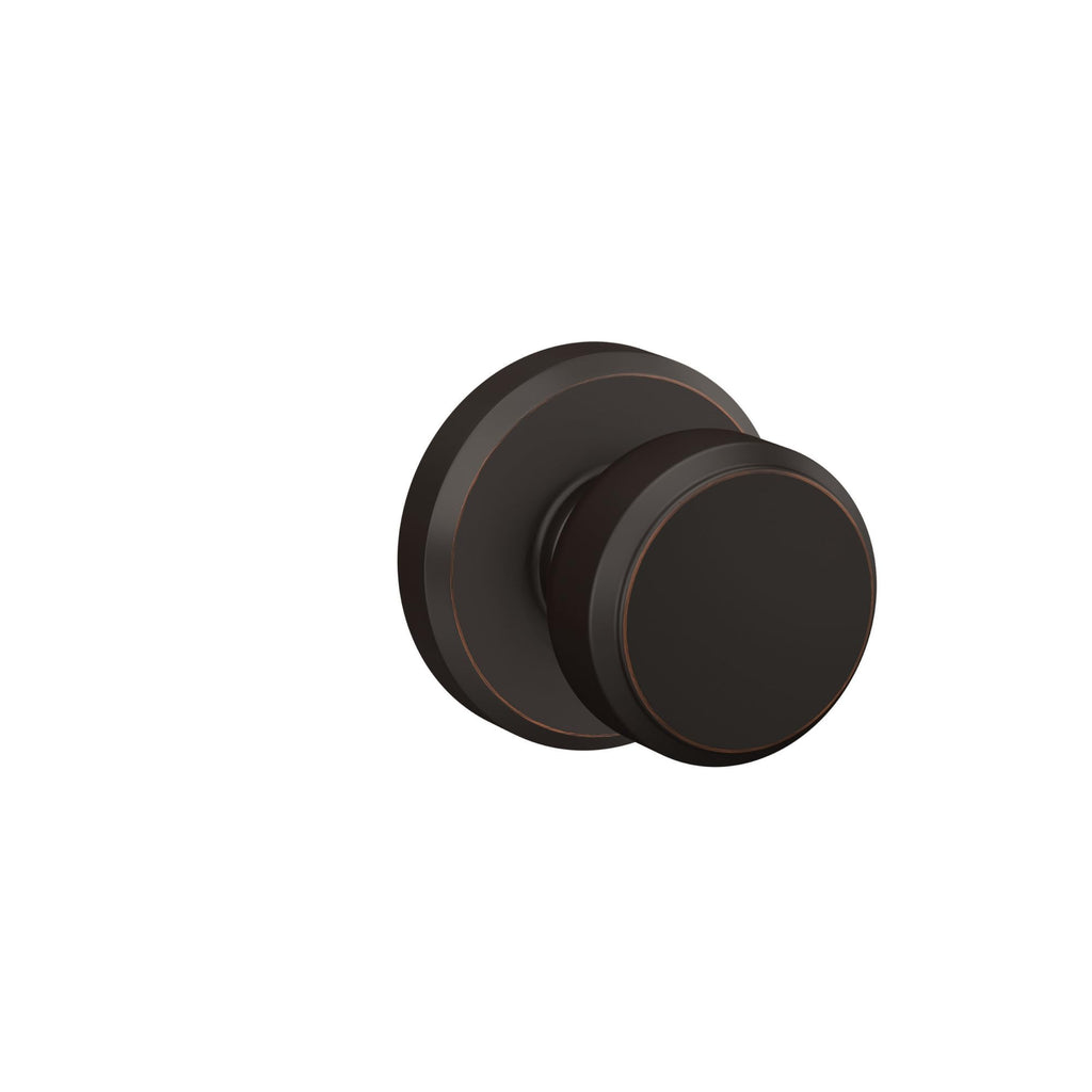 Satin Nickel Passage Door Knob with Trim