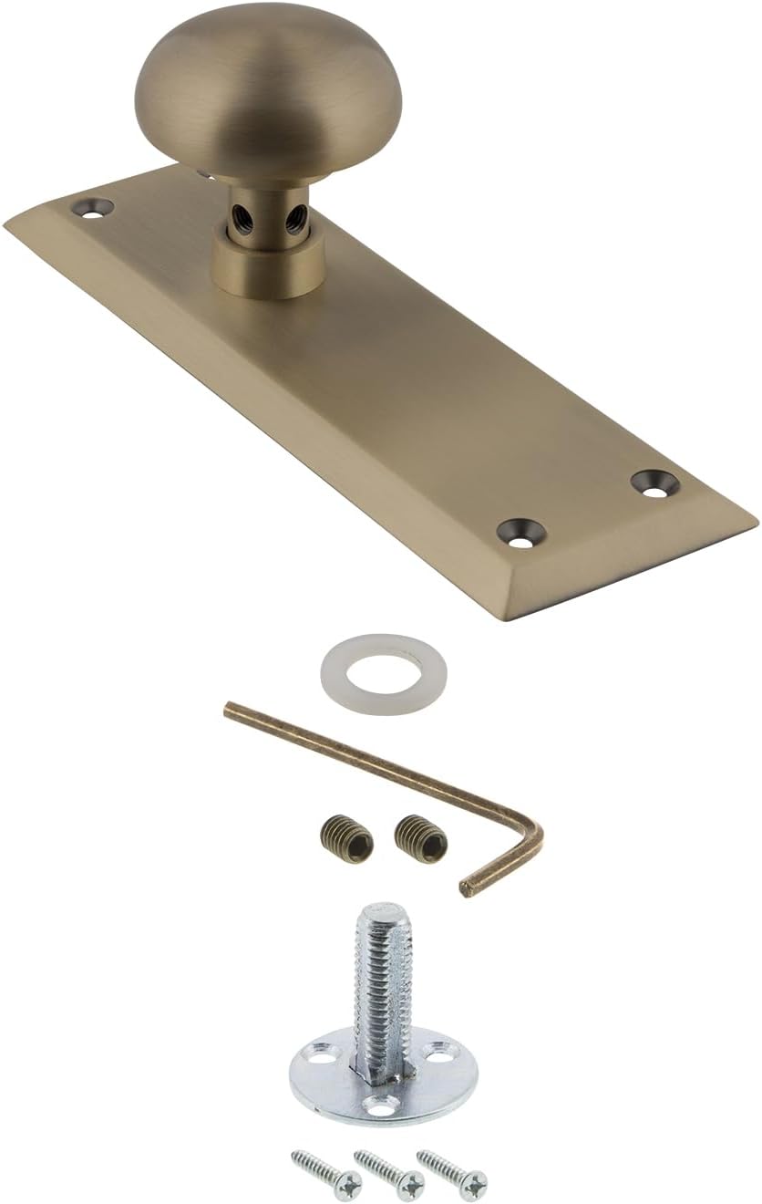 Nostalgic Warehouse New York Door Knob with Plate