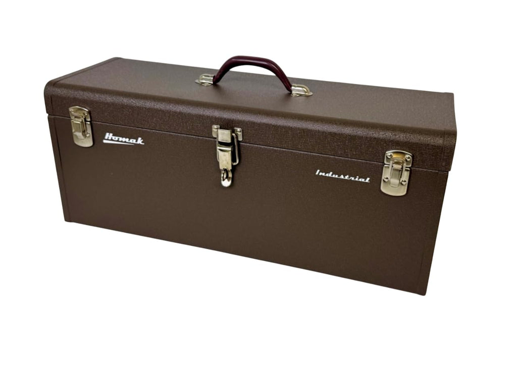 24 Inch Brown Steel Industrial Storage Toolbox