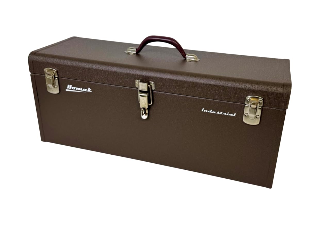 24 Inch Brown Steel Industrial Storage Toolbox