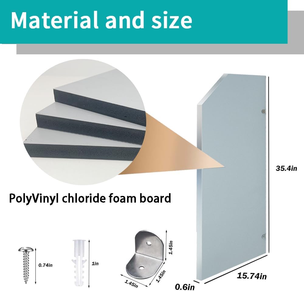 PVC Men's Public Restroom Partition Hardware Set