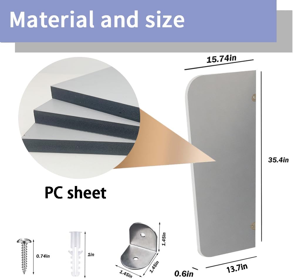 PVC Semi-Arc Men Public Toilet Partition Panel