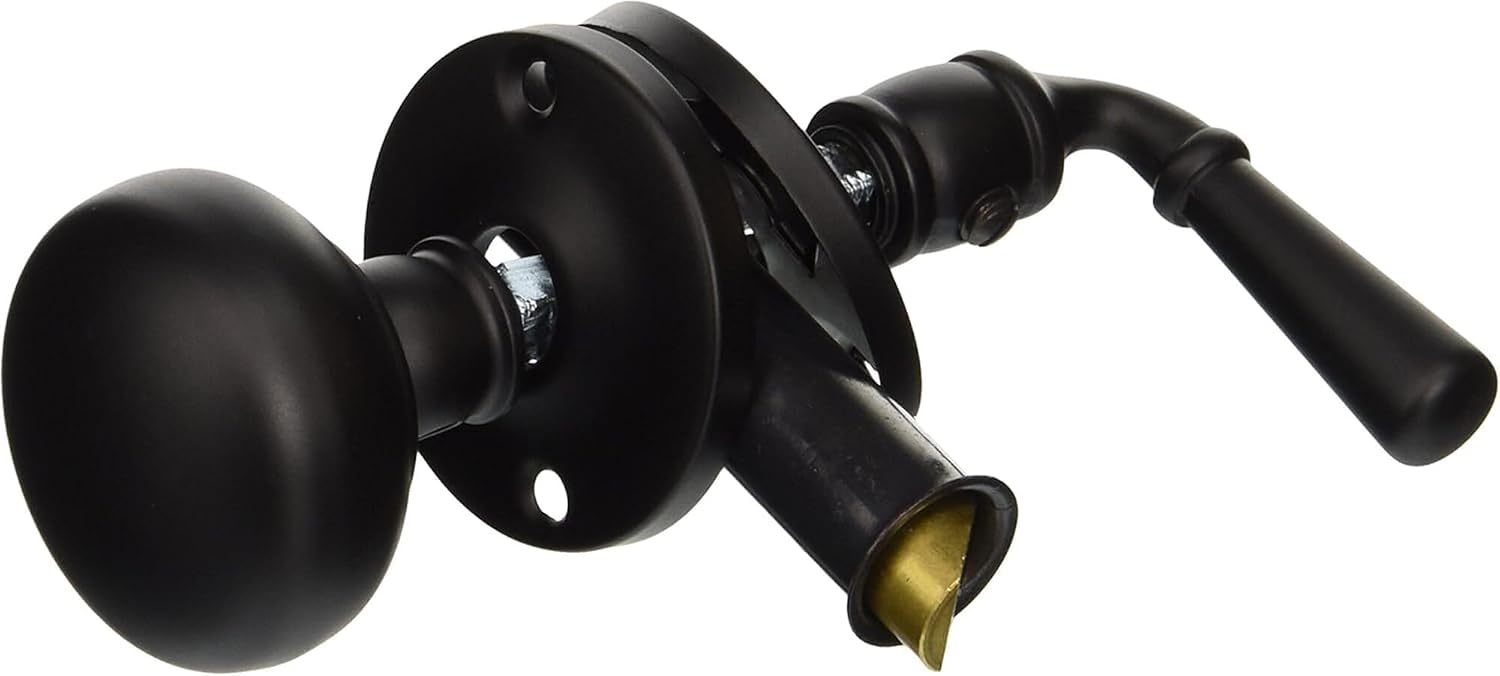 Round Rose Storm Door Latch 7/8-1 3/8 Inch Door