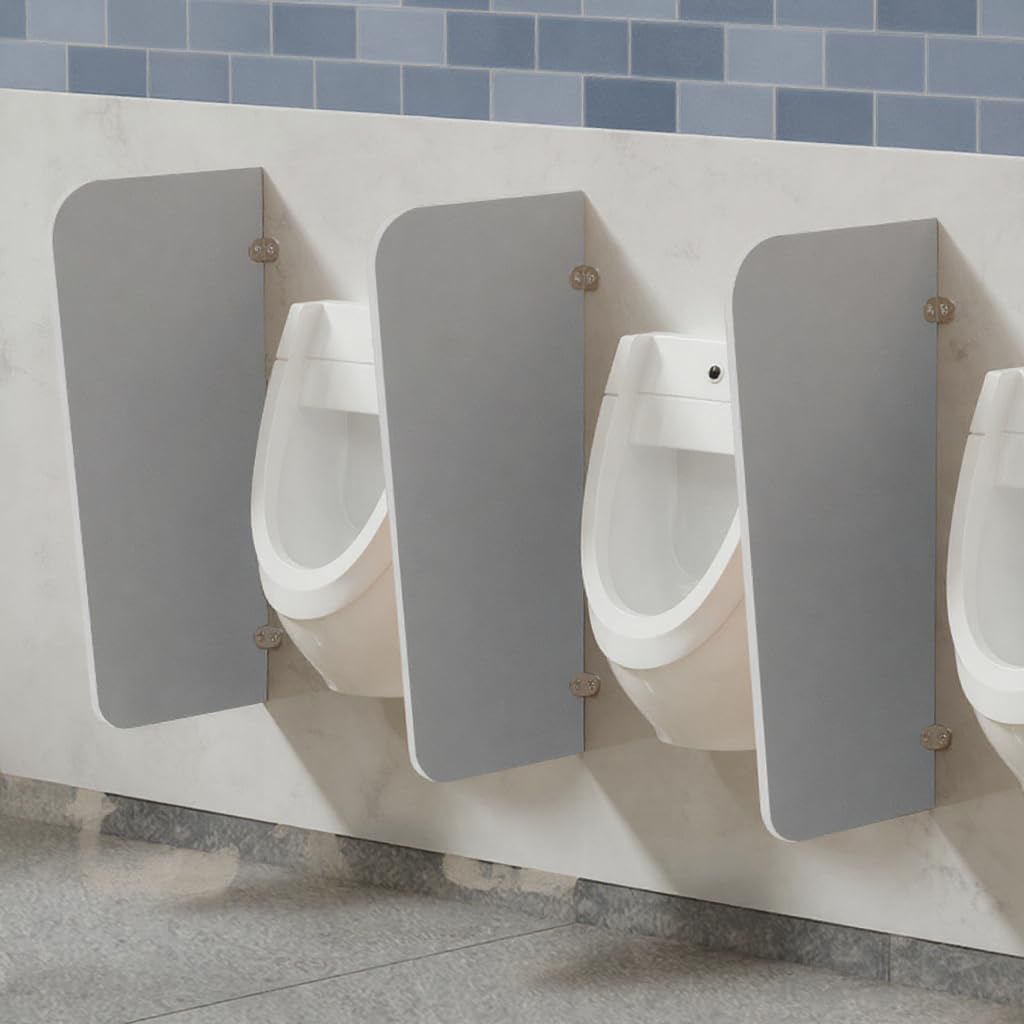 PVC Semi-Arc Men Public Toilet Partition Panel