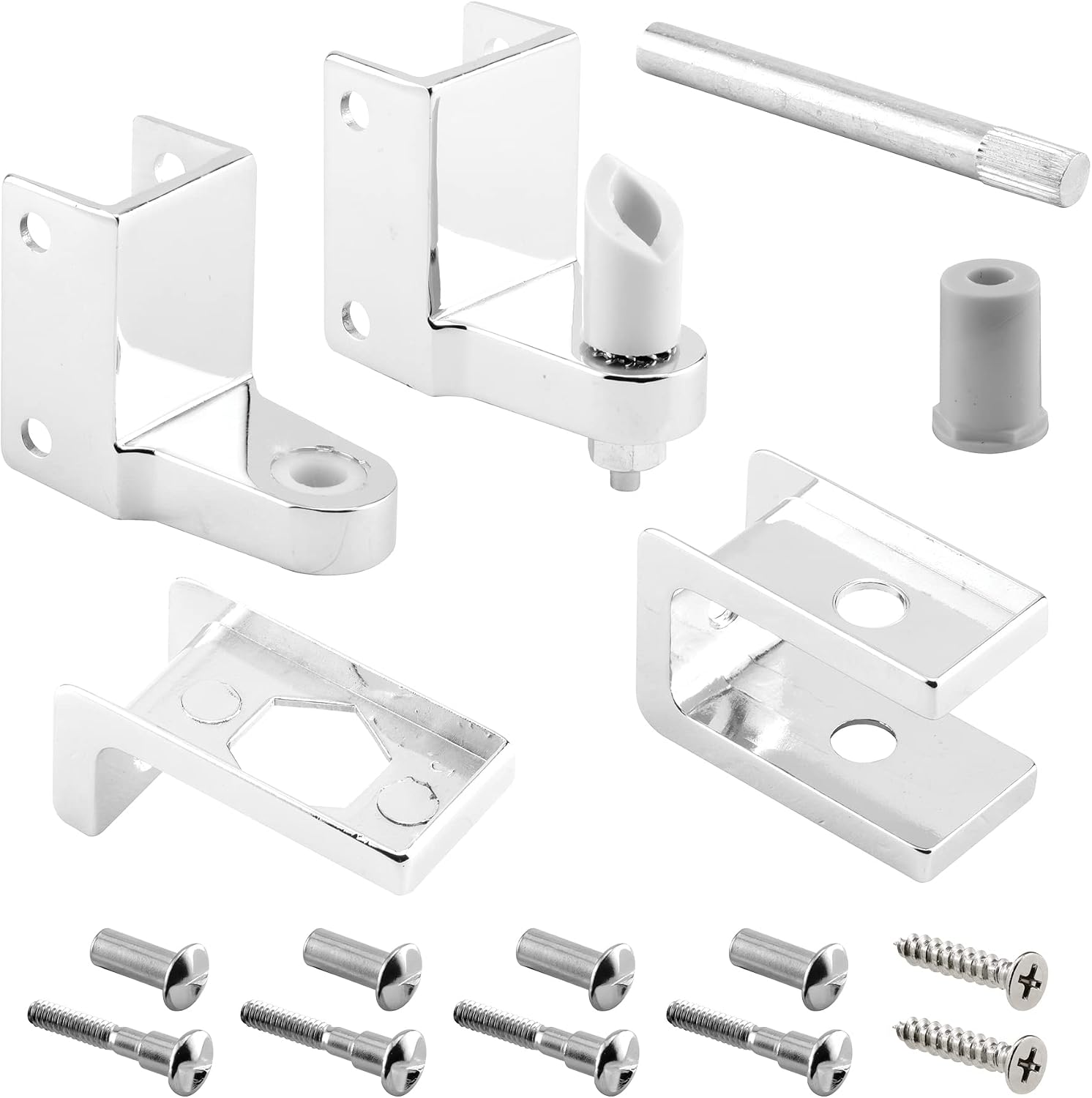 Chrome Plated Zamak Cabinet Hinge Kit 1 Inch