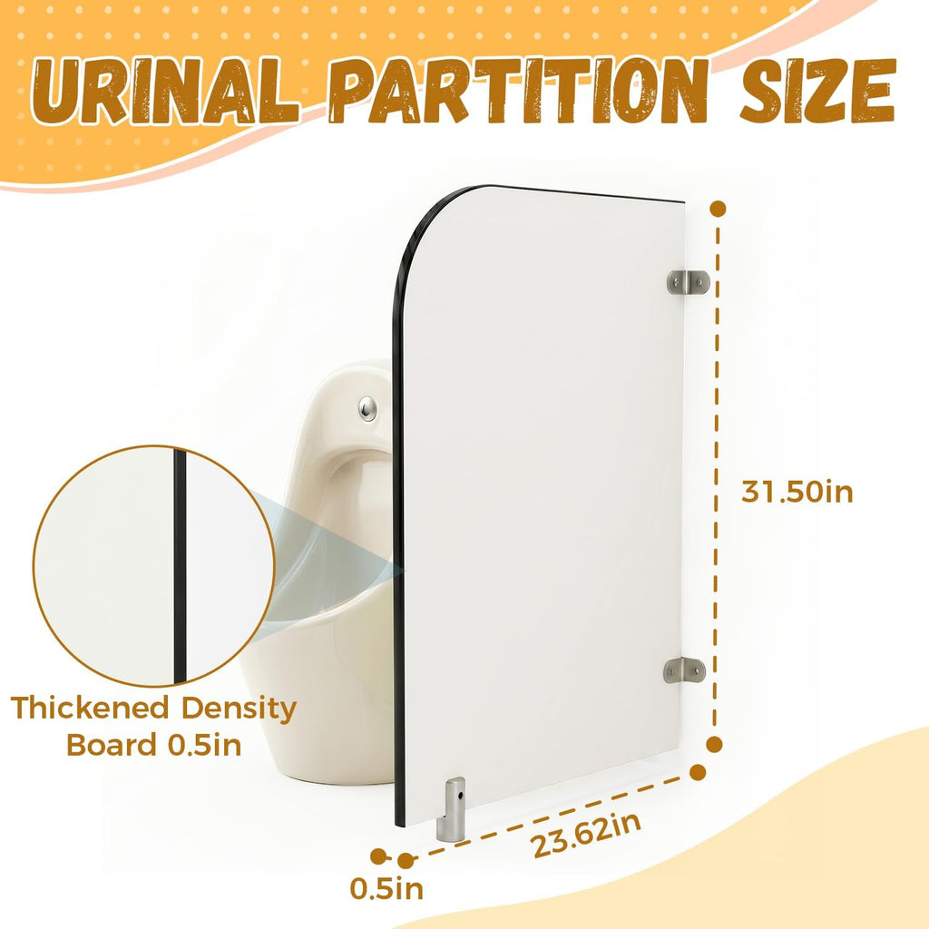 Wall Mounted Urinal Privacy Partition For Nursery