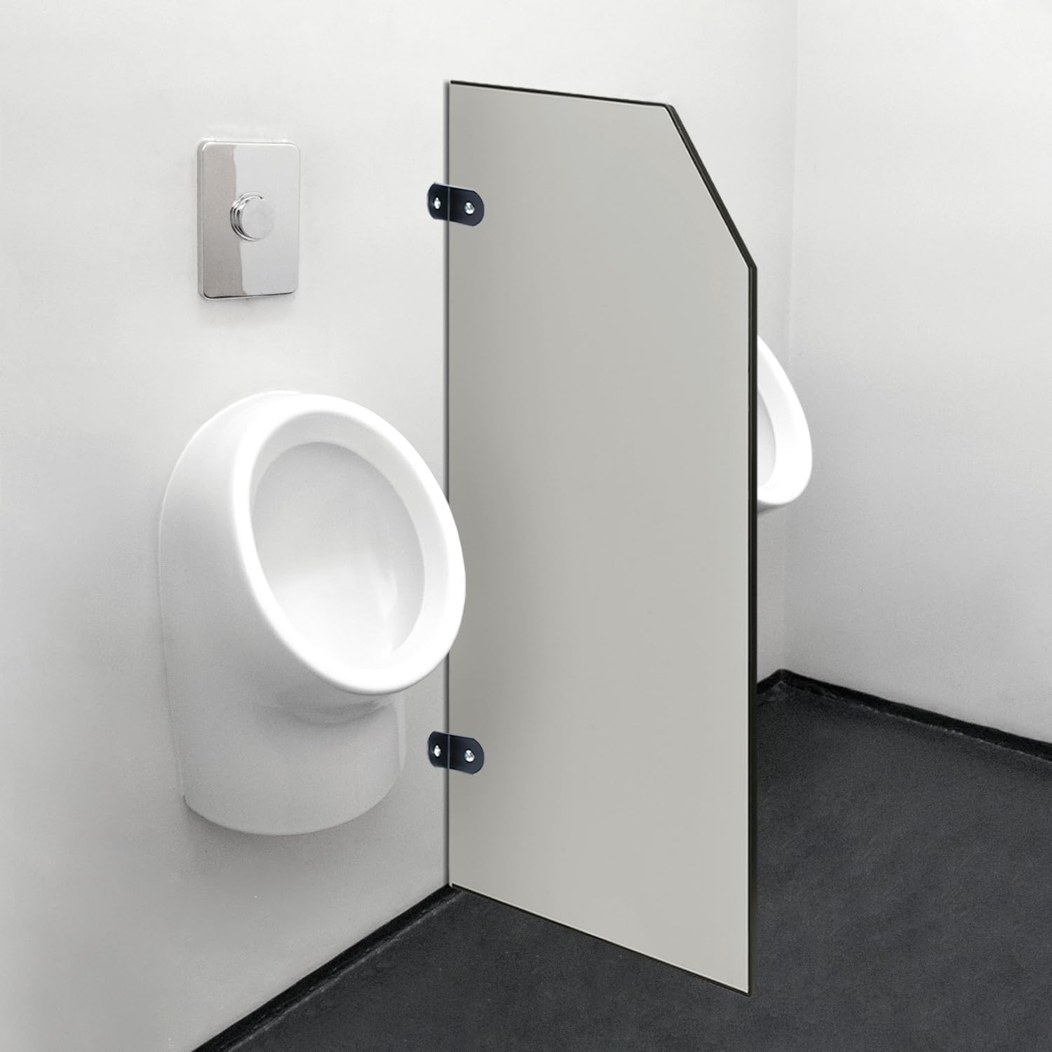 Wall Mounted Urinal Divider Screen for Public Restrooms