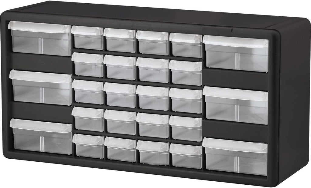 Black 26-Drawer Multipurpose Plastic Storage Cabinet