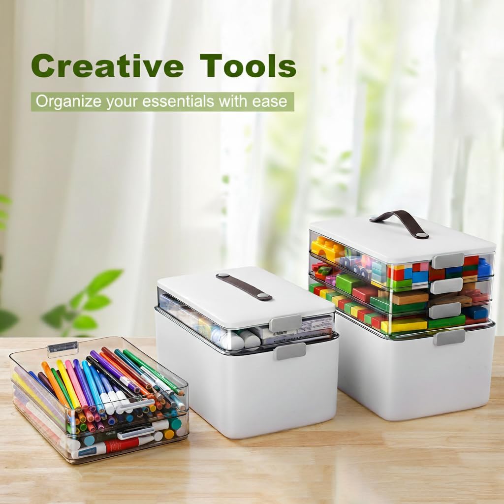 4-Tier Portable Multipurpose Storage Organizer Box
