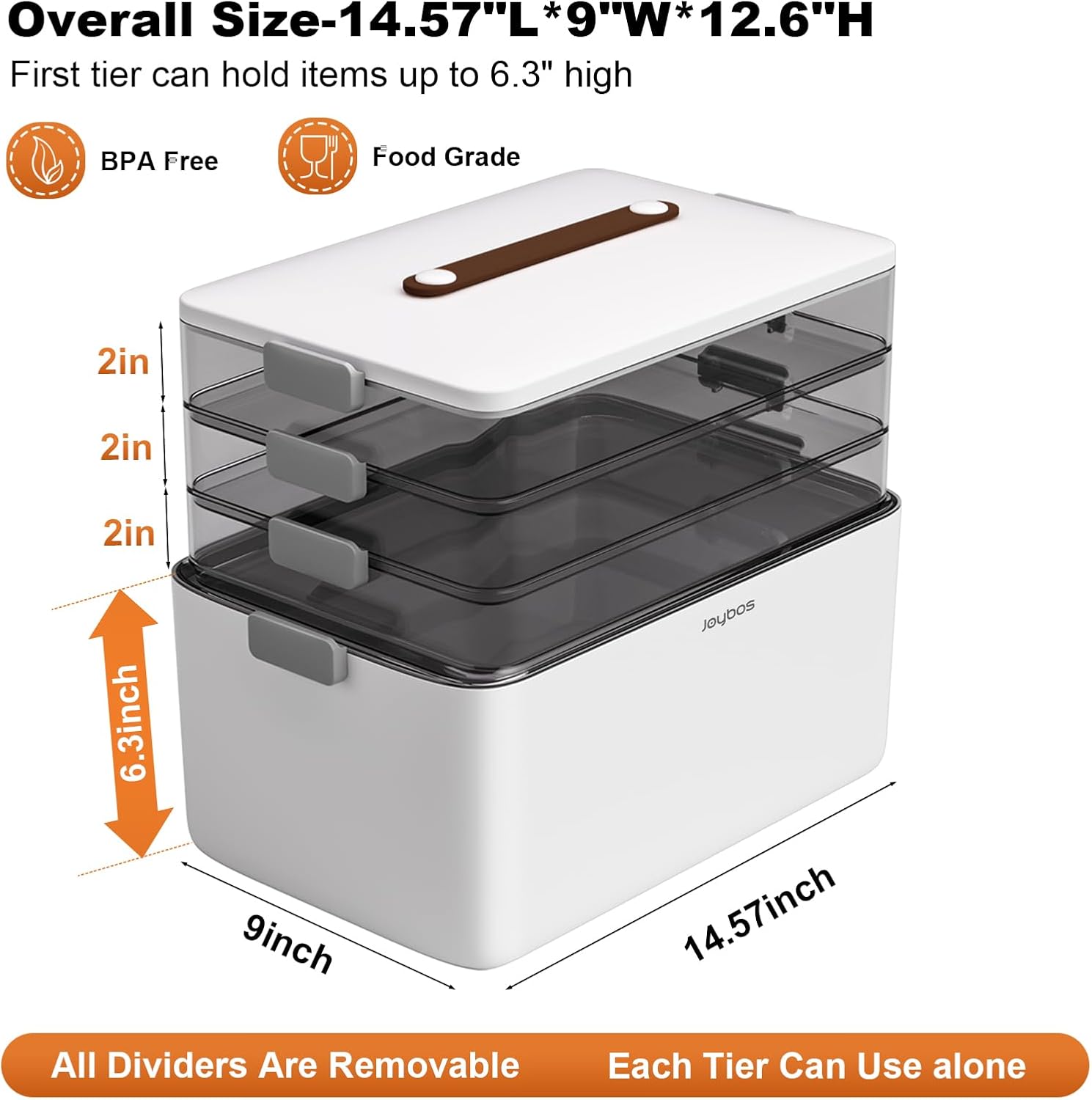 4-Tier Portable Multipurpose Storage Organizer Box
