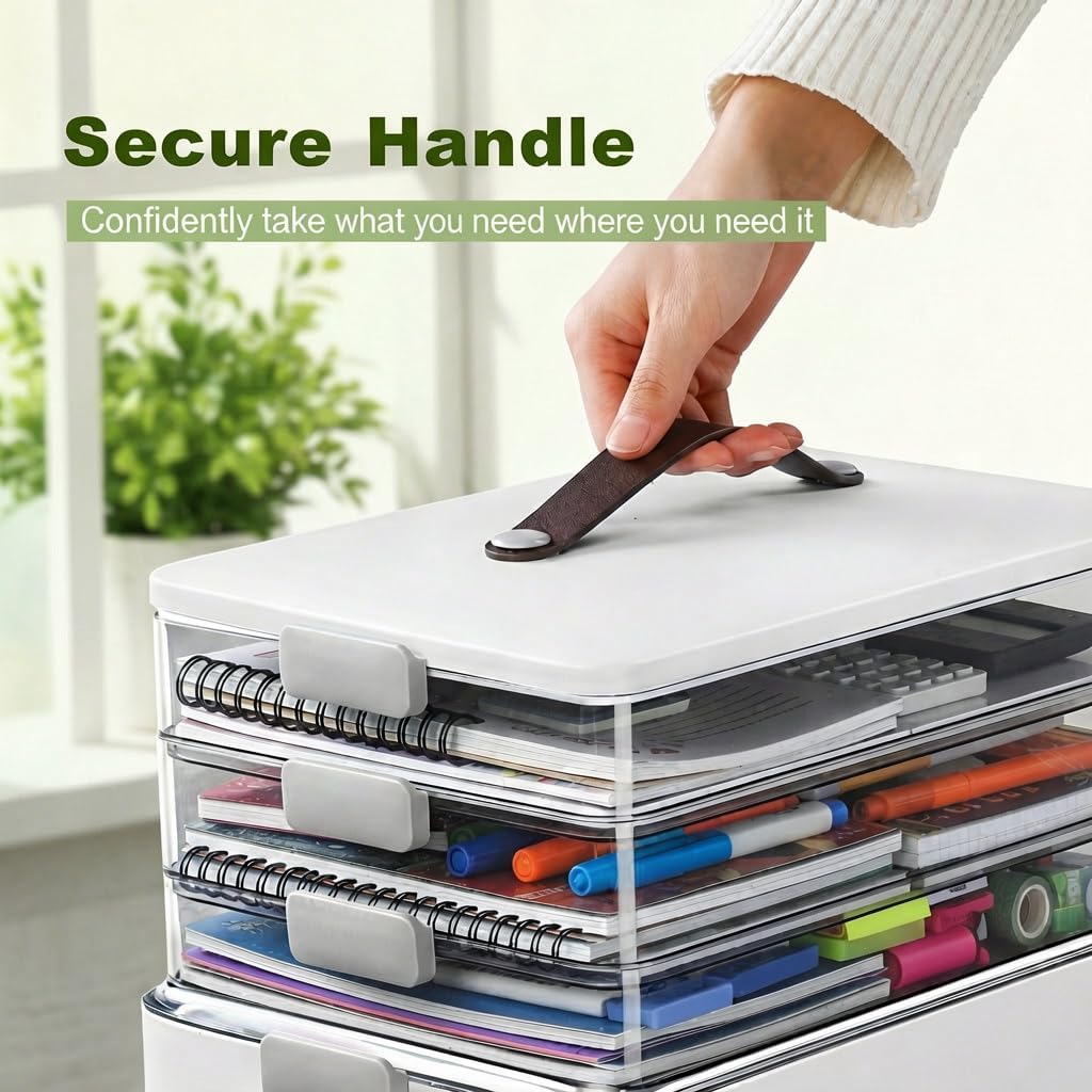 4-Tier Portable Multipurpose Storage Organizer Box