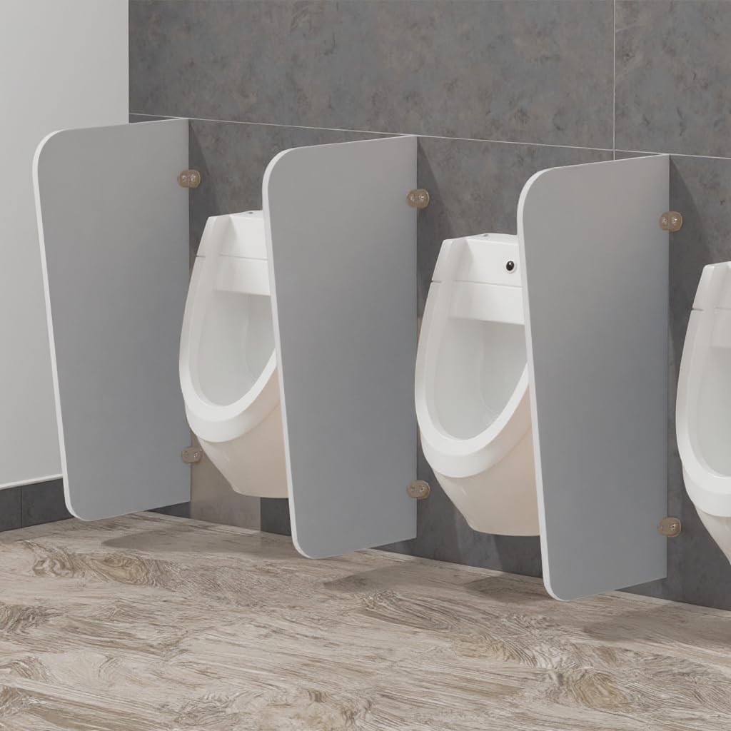PVC Semi-Arc Men Public Toilet Partition Panel