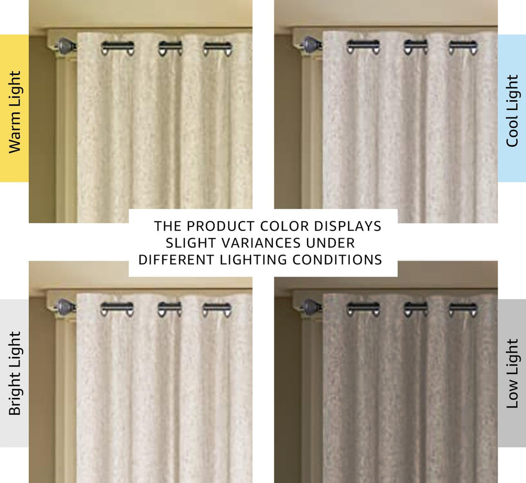 Natural Linen Grommet Blackout Curtain 100x84 Inch