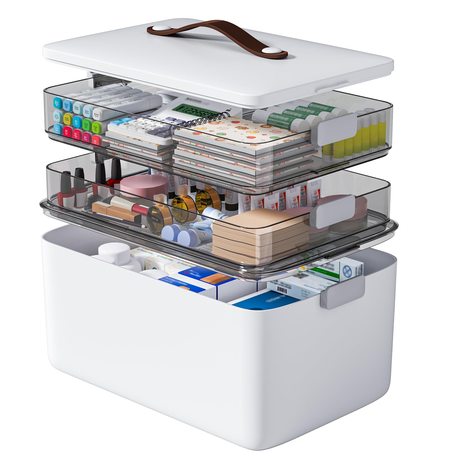 4-Tier Portable Multipurpose Storage Organizer Box