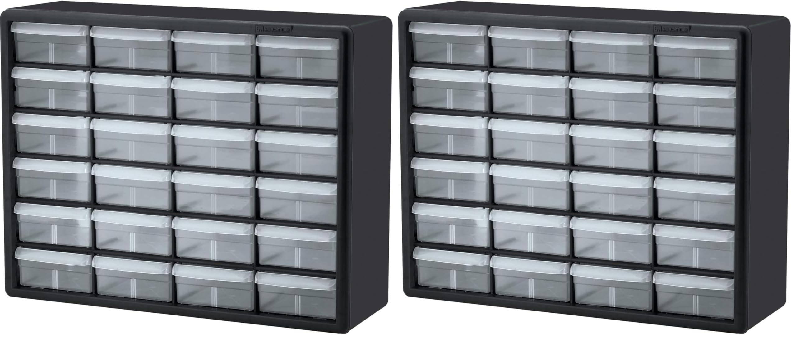 Black 26-Drawer Multipurpose Plastic Storage Cabinet