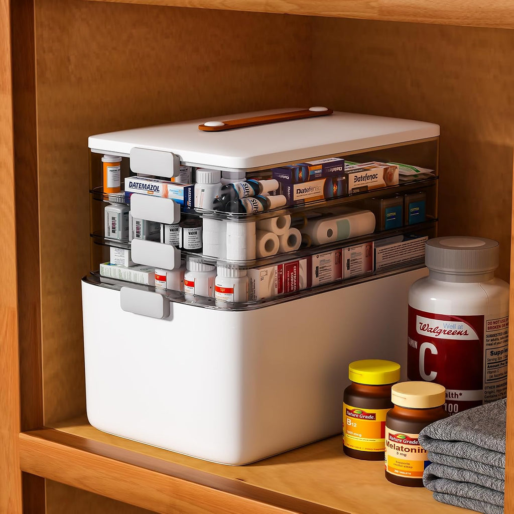 4-Tier Portable Multipurpose Storage Organizer Box