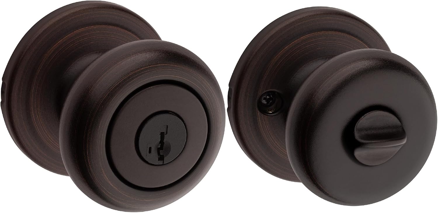 Venetian Bronze Keyed Entry Secure Door Knob
