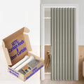 Grey Folding Blackout Accordion Door 42x78 Inch