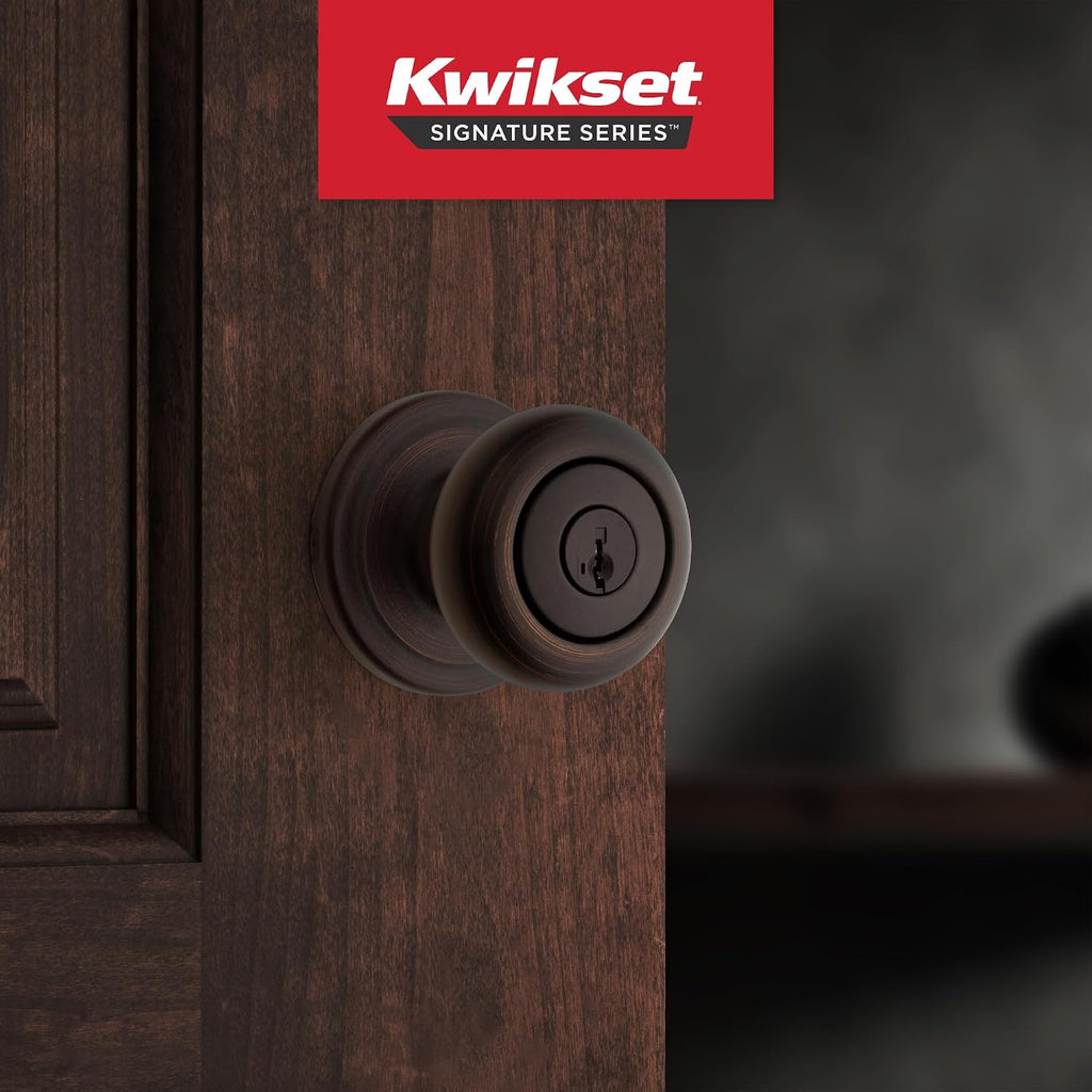 Venetian Bronze Keyed Entry Secure Door Knob