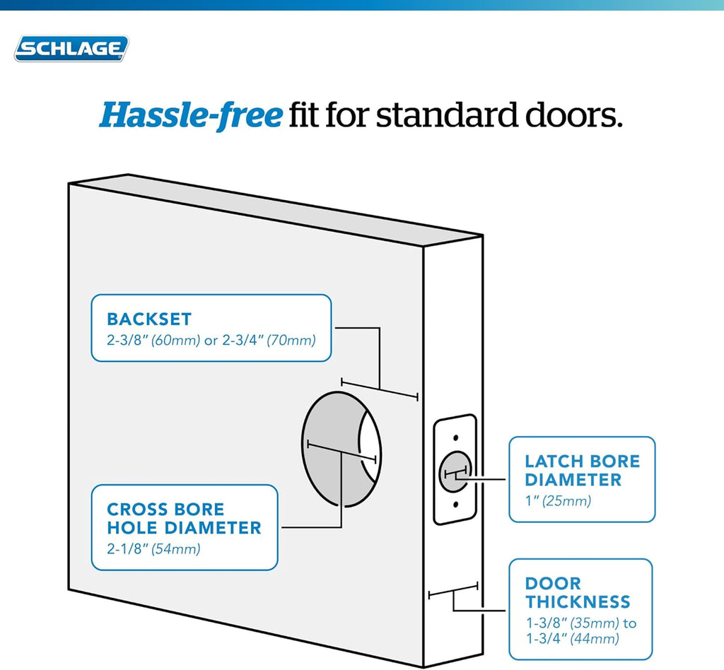 Satin Nickel Passage Door Knob with Trim