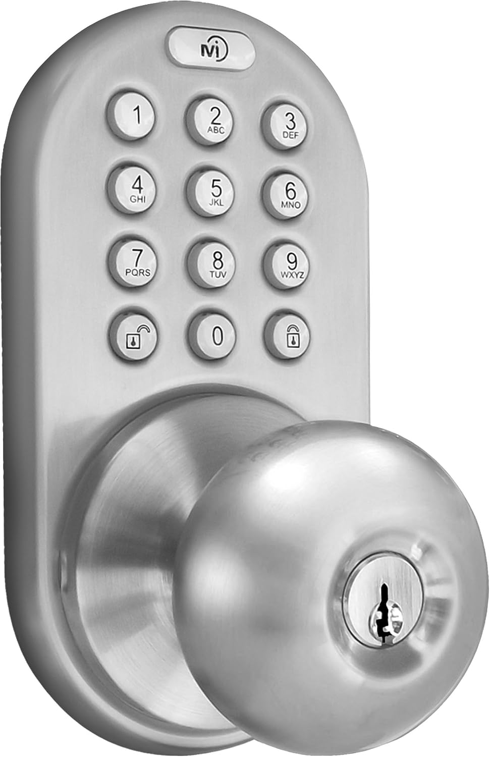 Satin Nickel Touchpad Keyless Entry Door Lock
