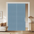 Black Magnetic Blackout Sliding Door Curtain 43x79 Inch