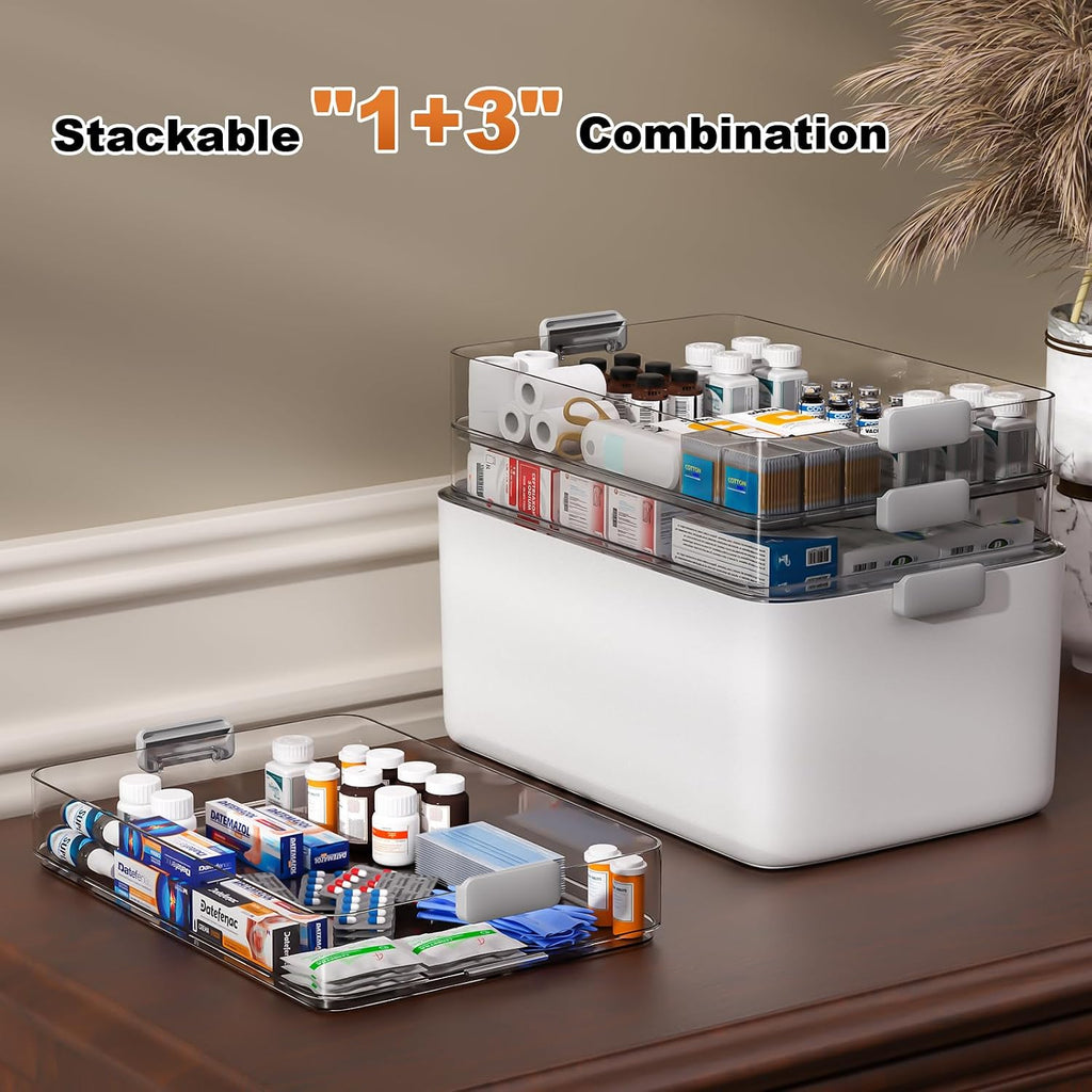 4-Tier Portable Multipurpose Storage Organizer Box