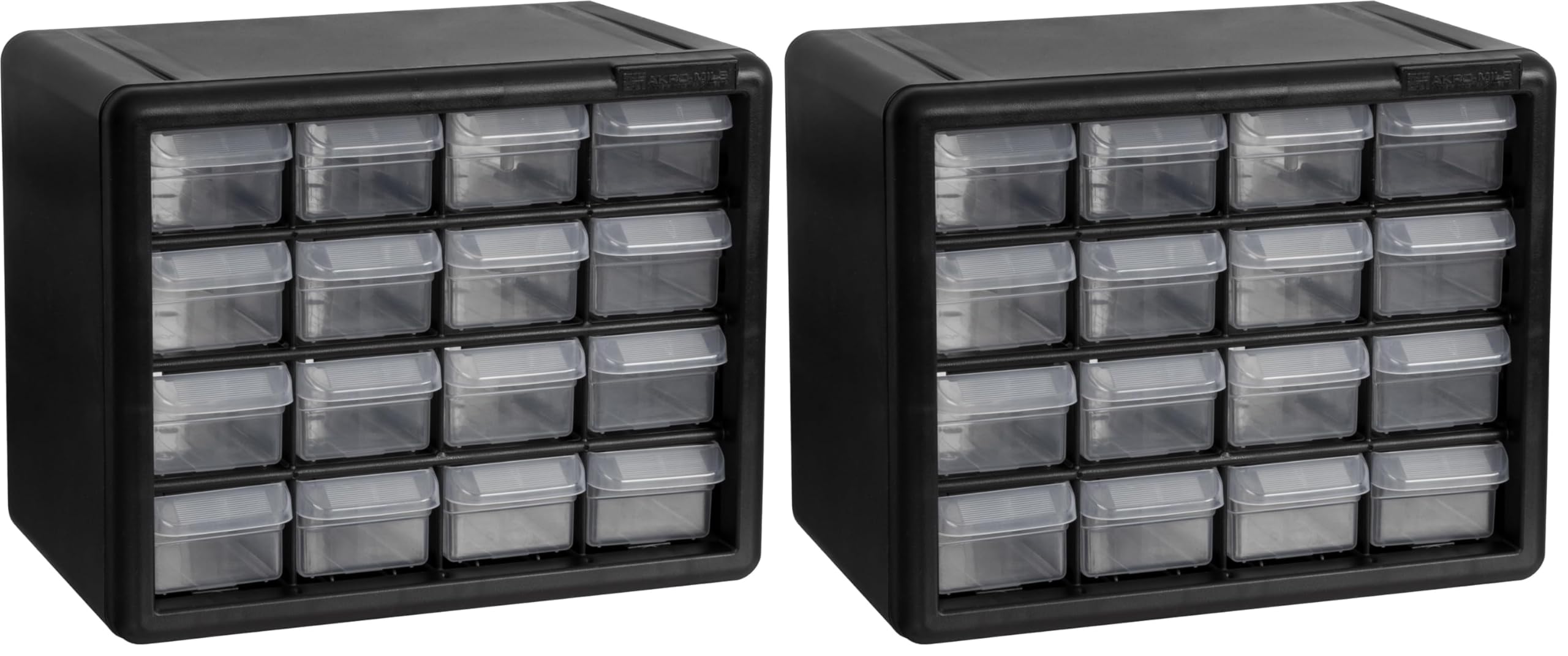 Black 26-Drawer Multipurpose Plastic Storage Cabinet