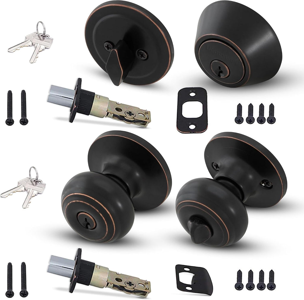 Oil Rubbed Bronze Combo Entry Door Knob