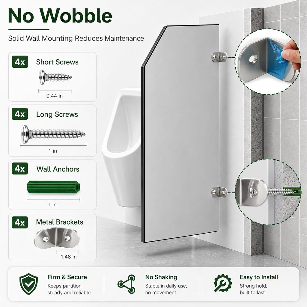Waterproof Wall Mounted Urinal Partition Panel