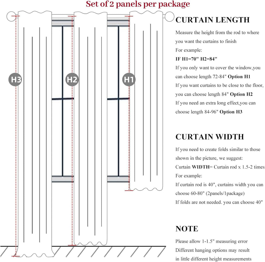Pinch Pleat Linen Blackout Curtains 96 Inch 2 Panels