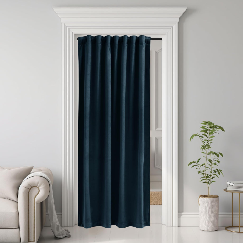 Luxury Velvet Blackout Curtains 2 Panels 84 Inch