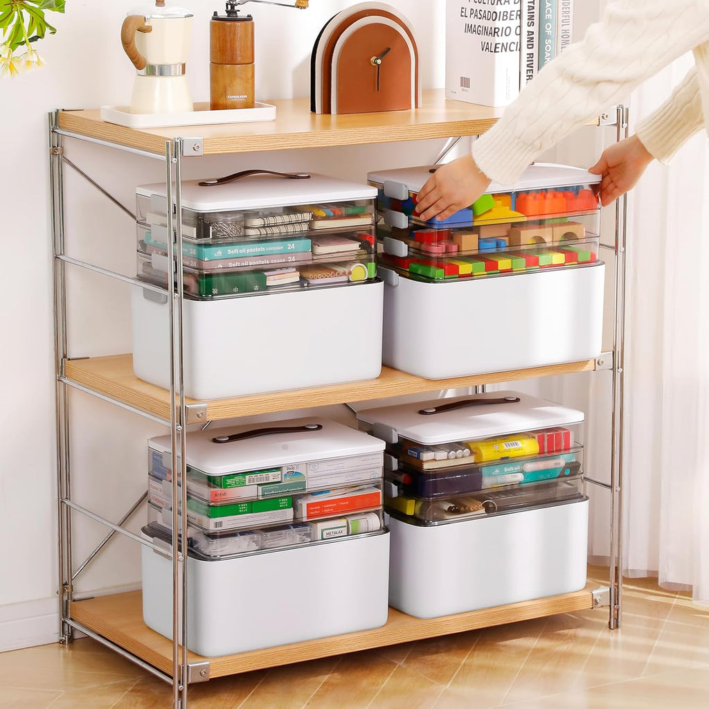 4-Tier Portable Multipurpose Storage Organizer Box