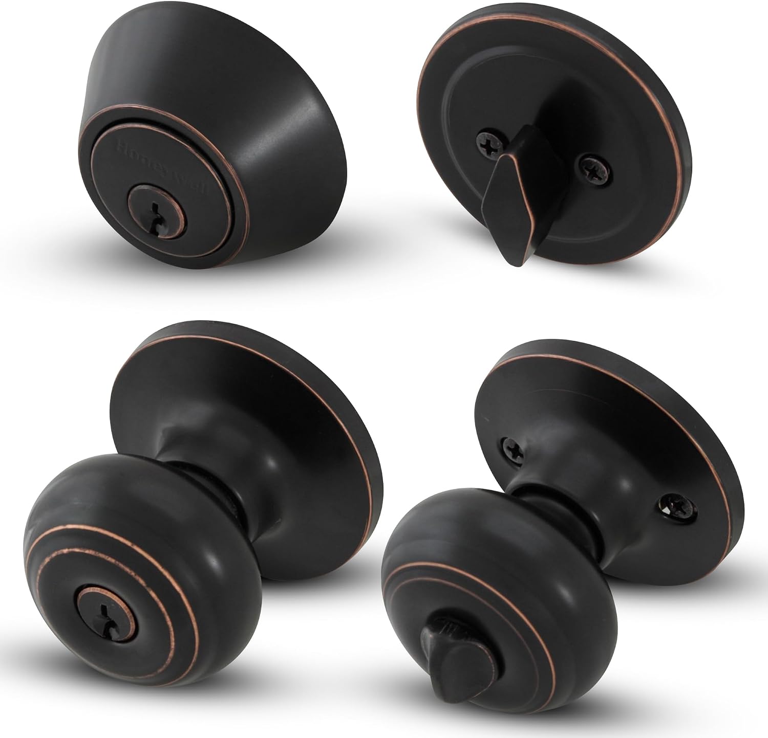 Oil Rubbed Bronze Combo Entry Door Knob