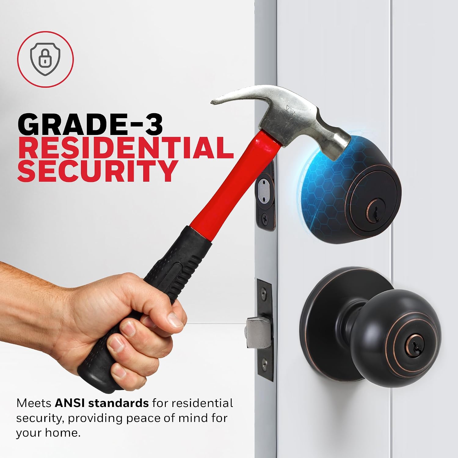 Oil Rubbed Bronze Combo Entry Door Knob