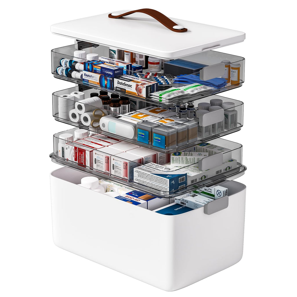 4-Tier Portable Multipurpose Storage Organizer Box