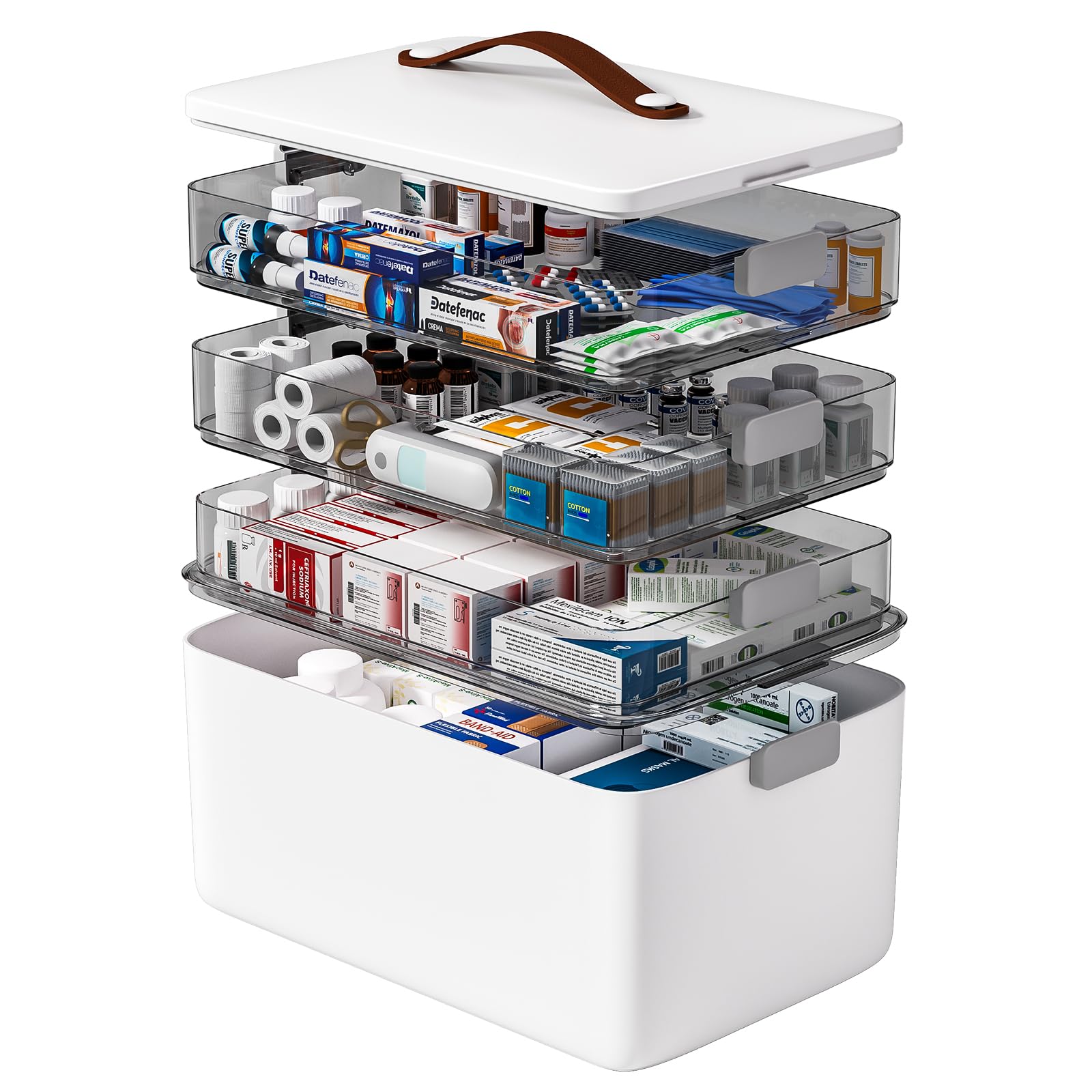 4-Tier Portable Multipurpose Storage Organizer Box
