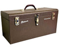 24 Inch Brown Steel Industrial Storage Toolbox